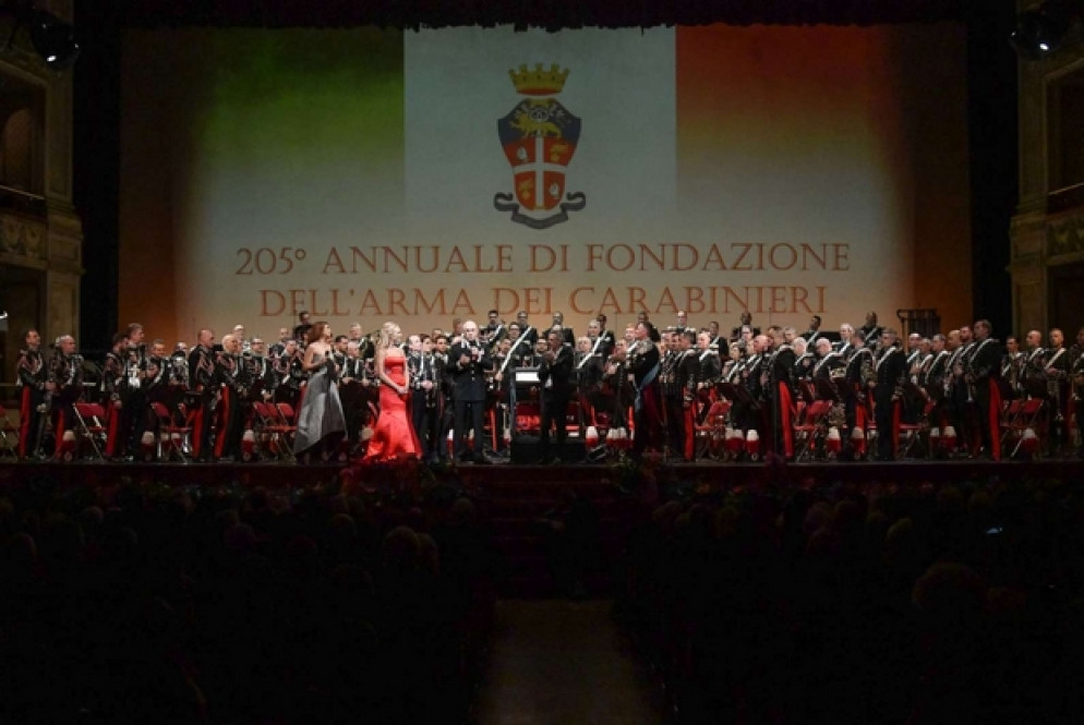 Il concerto al Teatro dell'Opera di Roma il 27 maggio scorso (Foto Ufficio stampa Arma dei carabinieri)