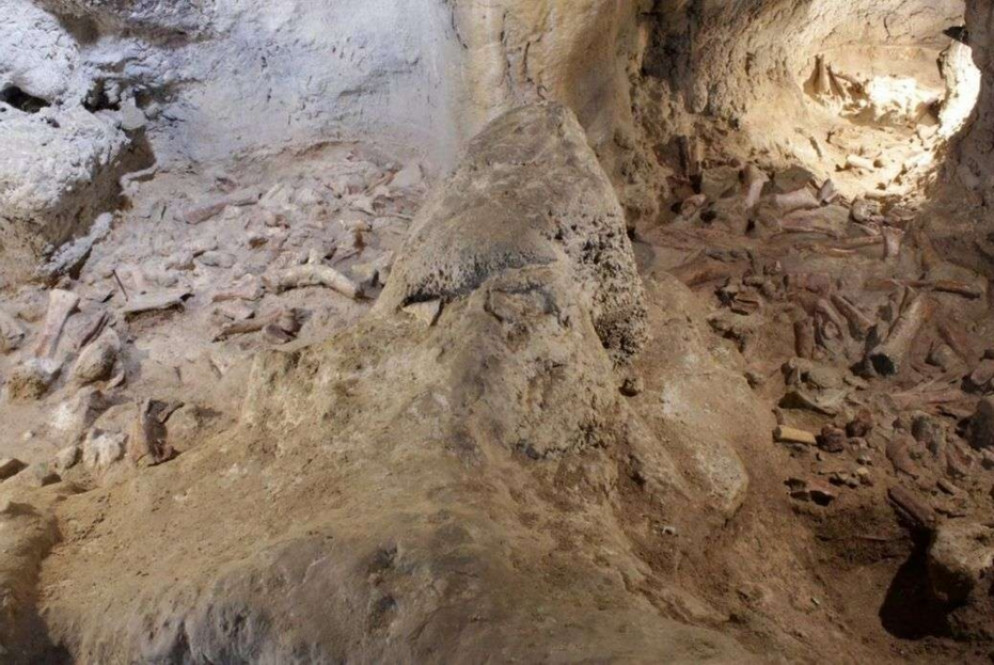 L'interno della Grotta Guattari al Circeo - Mic/Ansa