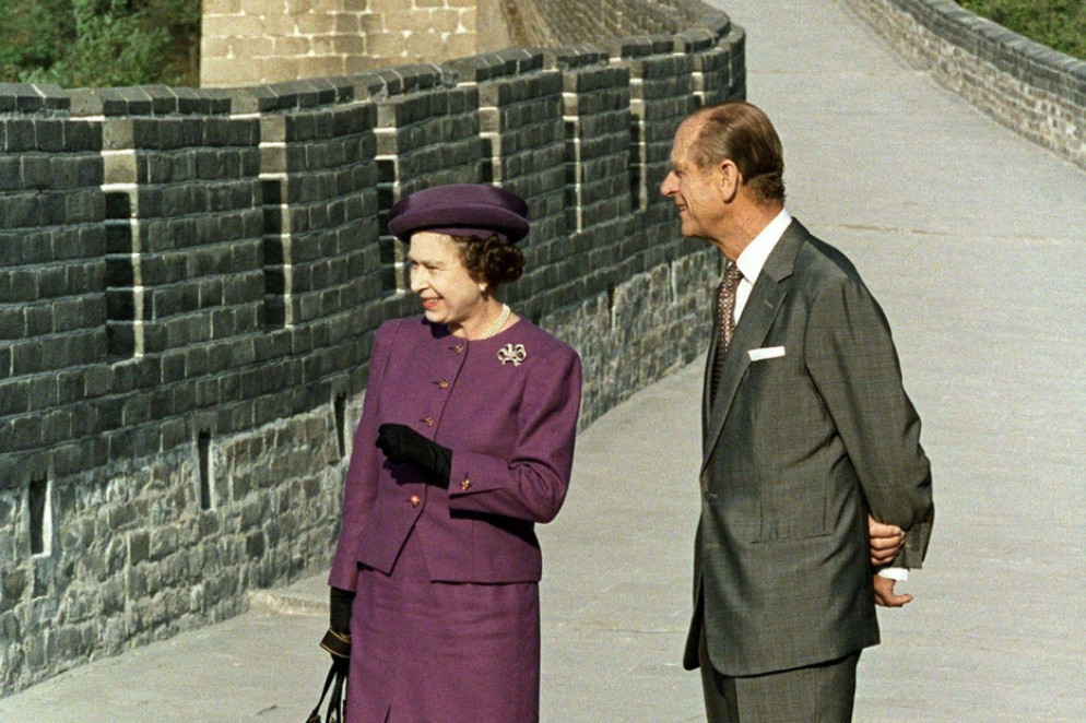 Filippo e la Regina in Cina nel 1986 - Ansa