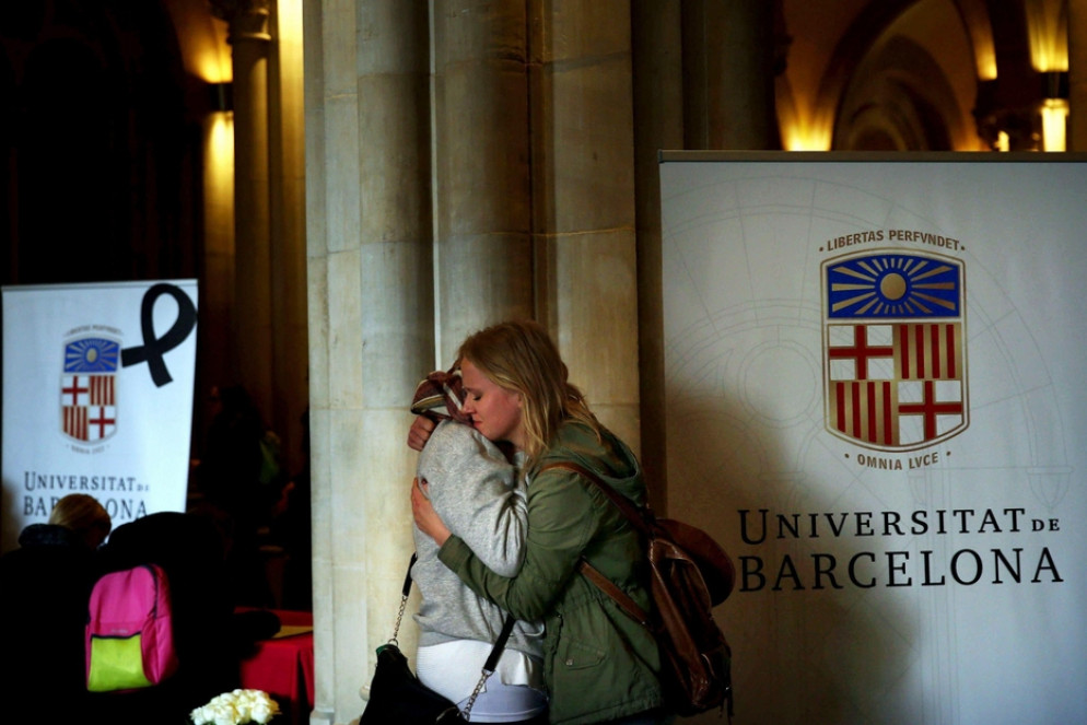 La commemorazione delle vittime a Barcellona - Ansa