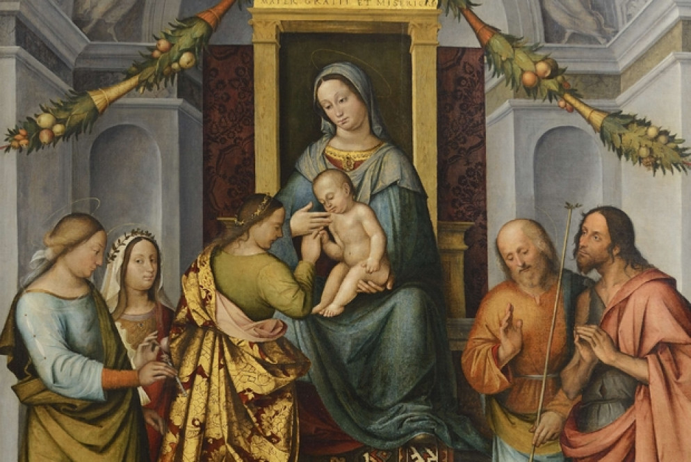 Francesco Verla, «Sposalizio mistico di Santa Caterina»