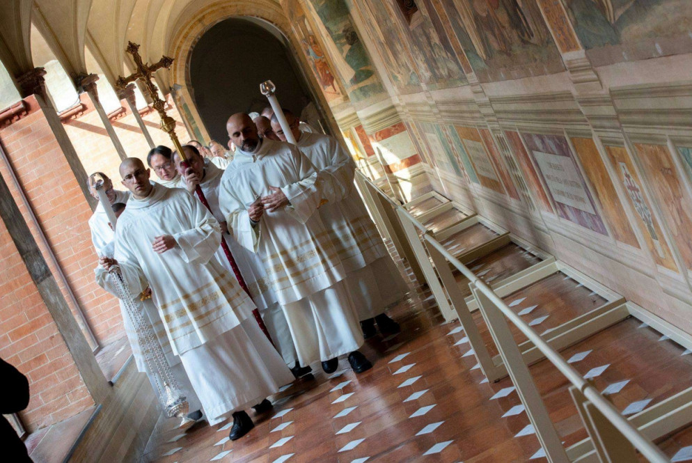 I monaci dell'abbazia di Monte Oliveto