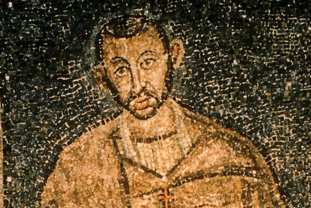 Un'immagine di sant'Ambrogio.