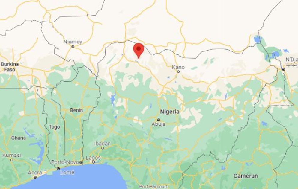 La zona della Nigeria in cui è avvenuto il rapimento di 73 studenti - Google maps