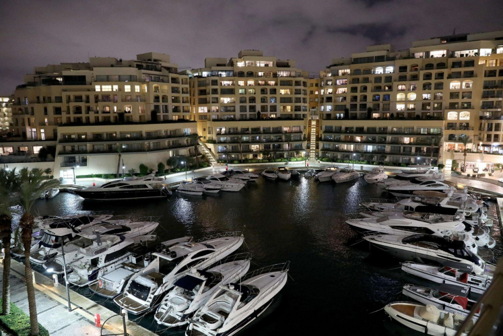 Il porto di Portomaso a Malta, dove l'imprenditore è stato arrestato a bordo del suo yacht mentre cercava di uscire dalle acque territoriali (Ansa)