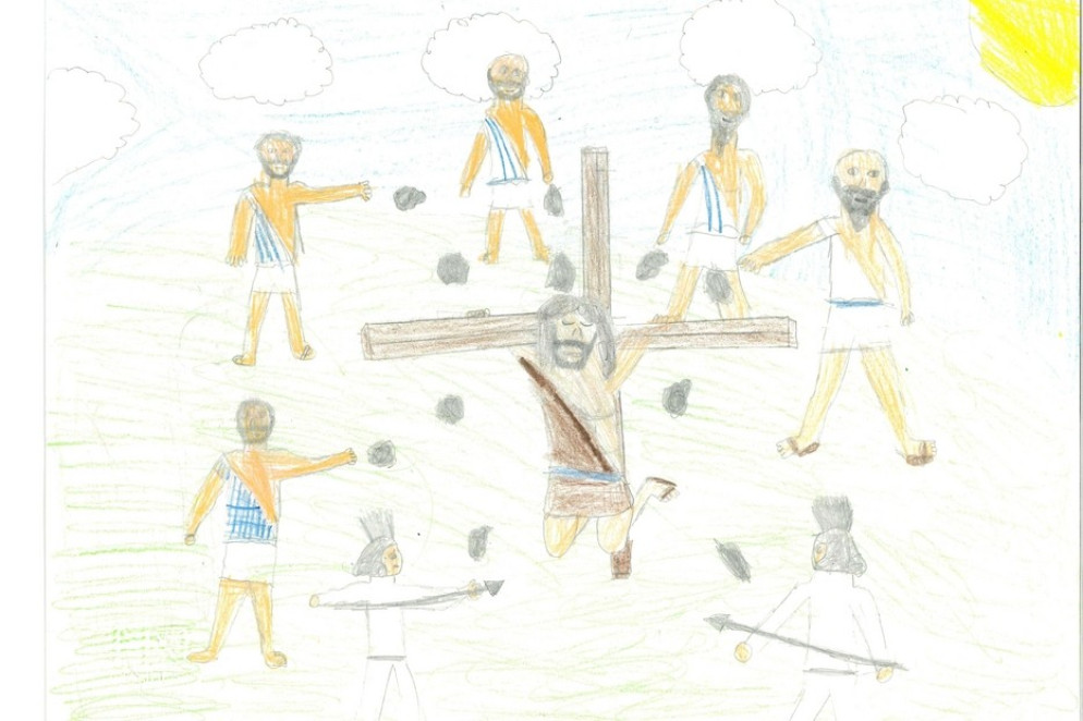 Uno dei disegni realizzati da bambini e ragazzi della Casa Famiglia “Mater Divini Amoris” e della Casa Famiglia “Tetto Casal Fattoria” - Libreria editrice vaticana
