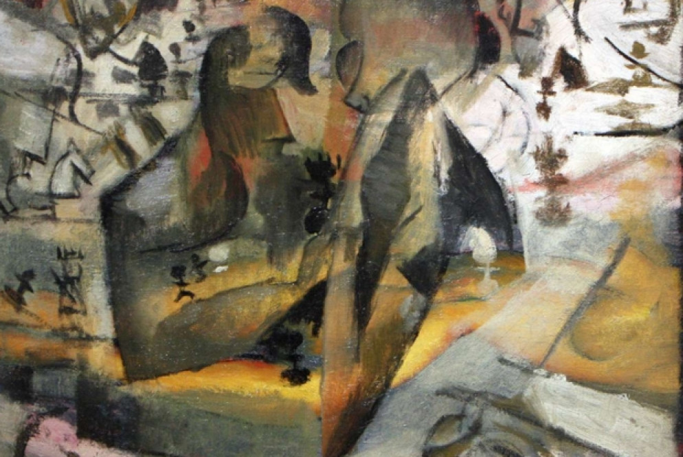 Marcel Duchamp, «Les joueurs d'echecs» (1911, particolare)