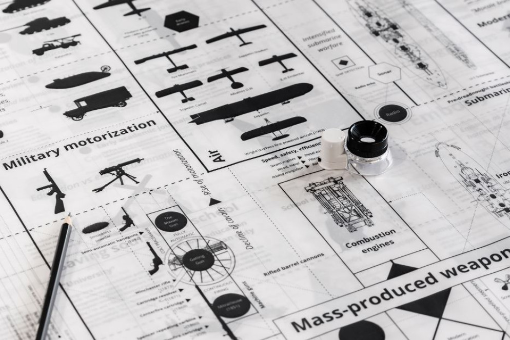 Una delle mappe esposte alla mostra Calculating Empires - Piercarlo Quecchia DSL/Fondazione Prada