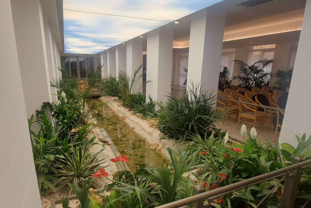 Il "giardino d'inverno" della Rsa di San Giovanni Lupatoto, parte della Fondazione Pia Opera Ciccarelli - .