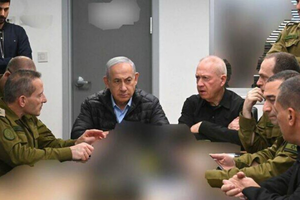 Netanyahu con i generali israeliani - Chine Nouvelle/Sipa