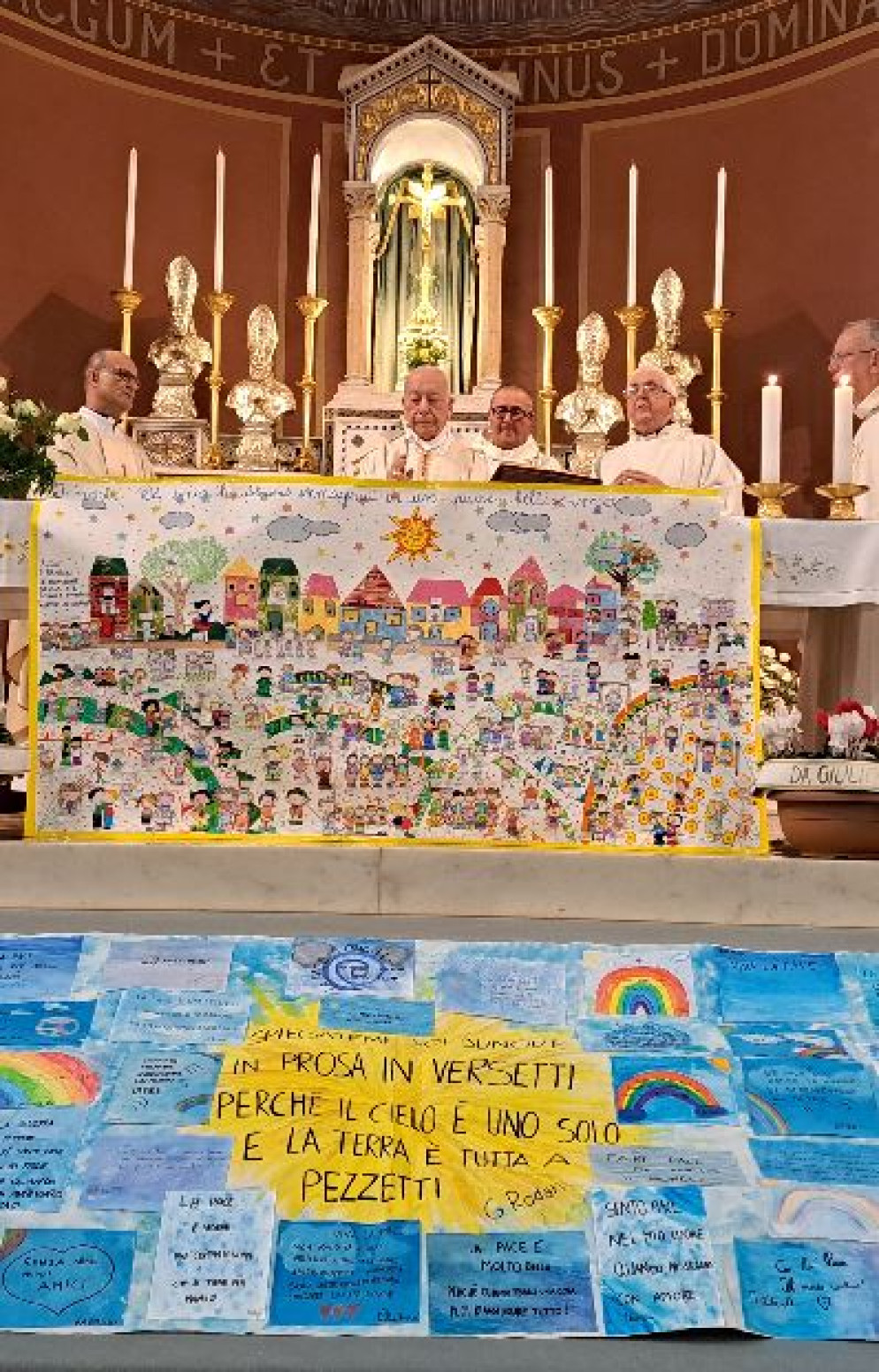 La Messa per i Piccoli Martiri e il murale degli alunni - L.B.