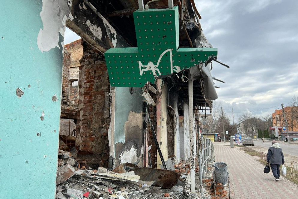 Il centro di Izyum distrutto dagli attacchi russi - Gambassi