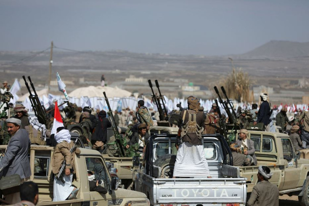 Forze Houthi nei pressi della capitale Sanaa - REUTERS