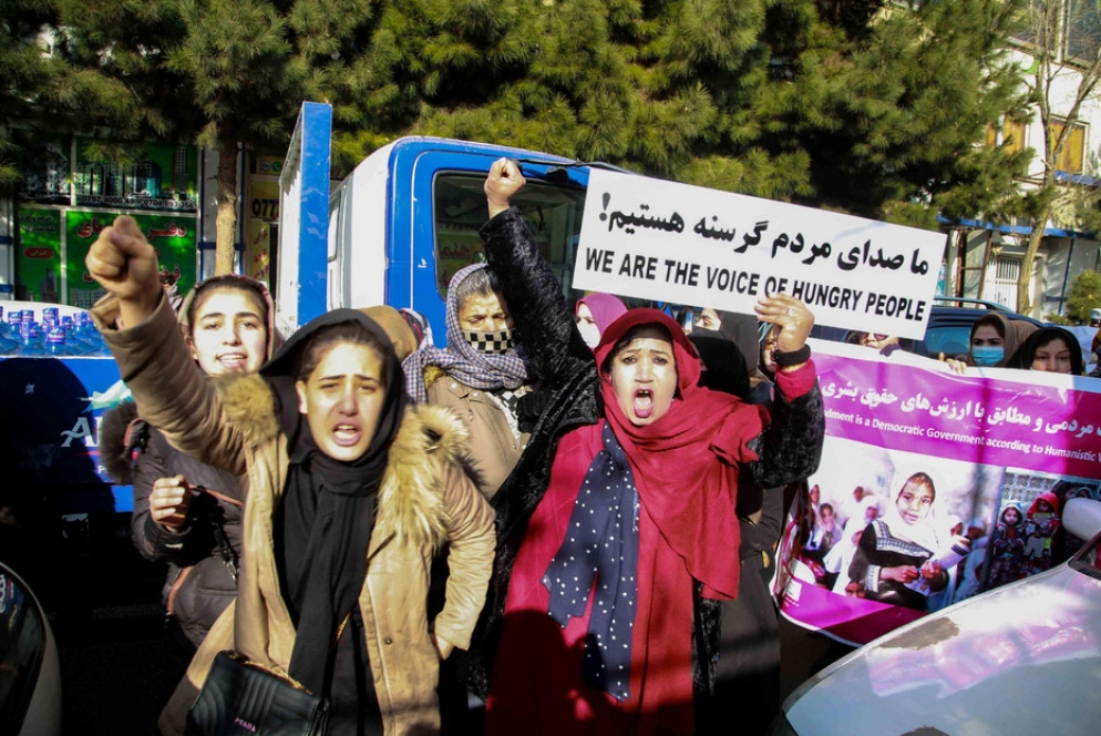 La protesta delle donne a Kabul - Ansa