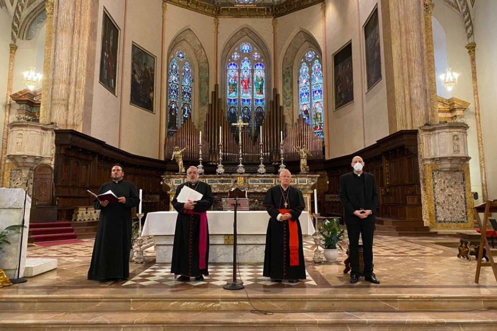 L'annuncio in cattedrale a Perugia