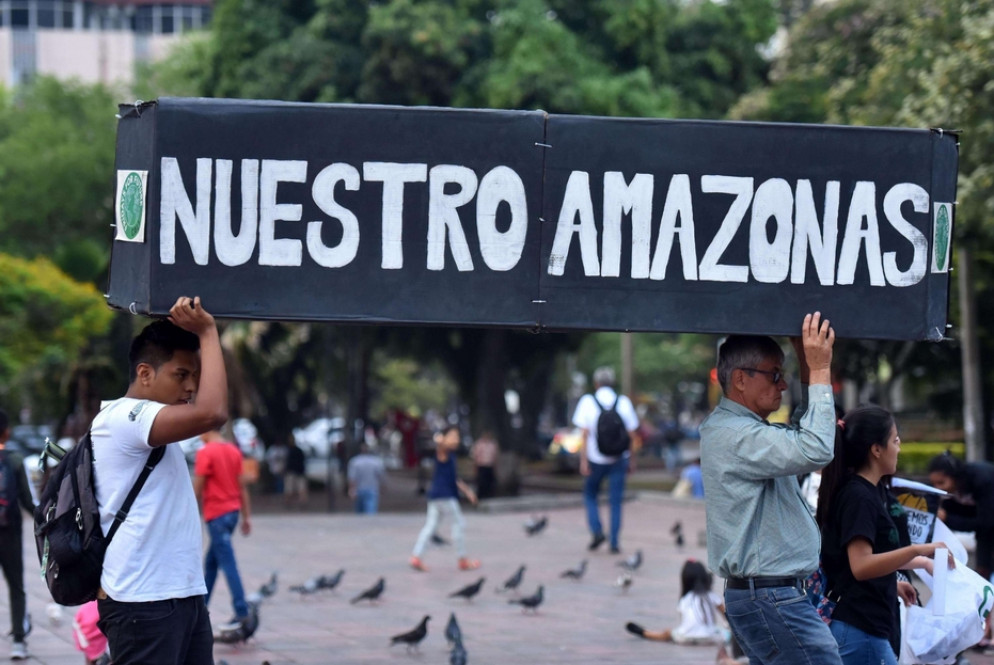 Manifestazione degli ambientalisti a Cali in Colombia - Ansa