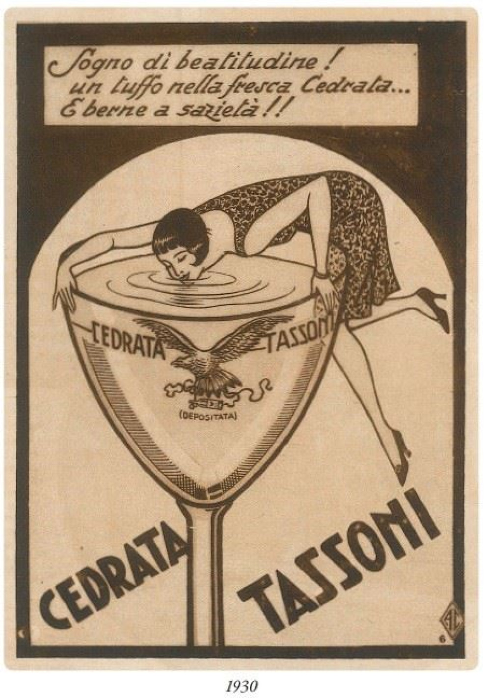 Un manifesto pubblicitario del 1930