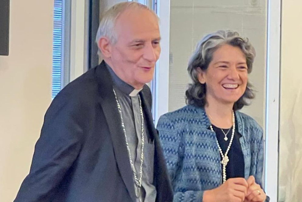 Zuppi e Marina Casini