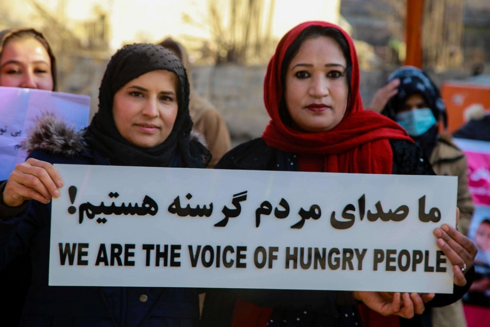 La protesta delle donne a Kabul - Ansa