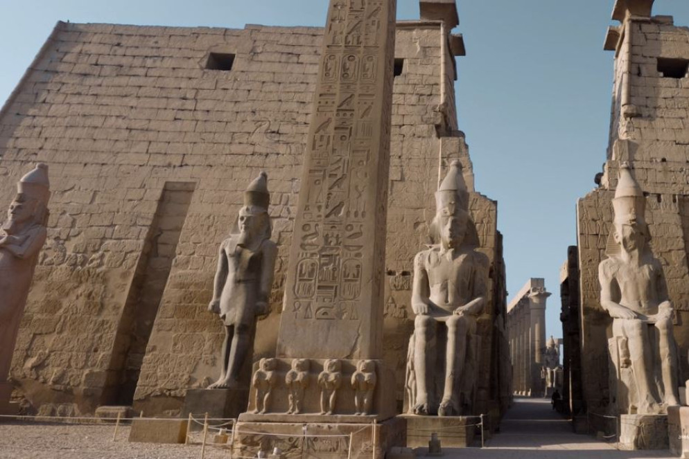 Una sequenzadel docufilm “Uomini e Dei. Le meraviglie del Museo Egizio”, lo splendido complesso musealeche compie200 anni - .