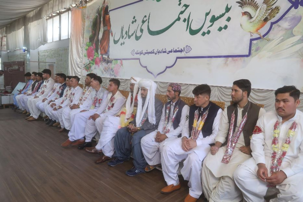 I 19 sposi del matrimonio di massa a Quetta - ANSA