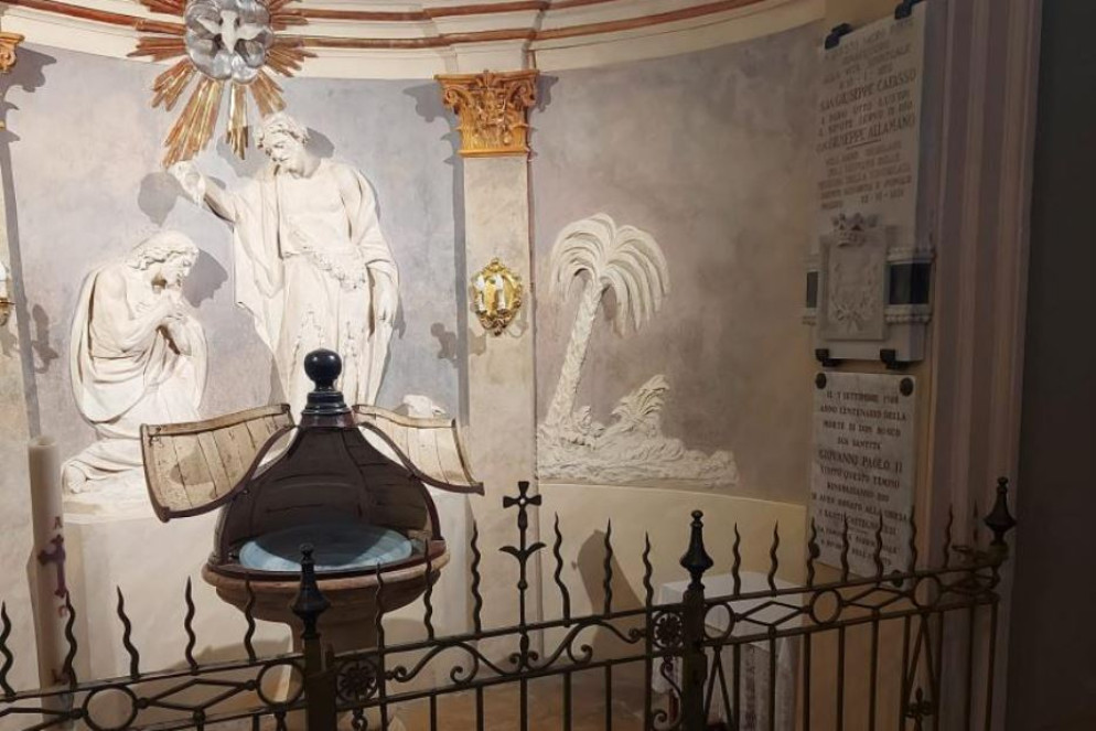 Il fonte battesimale dove don Bosco ricevette il Battesimo - Gianni Cardinale