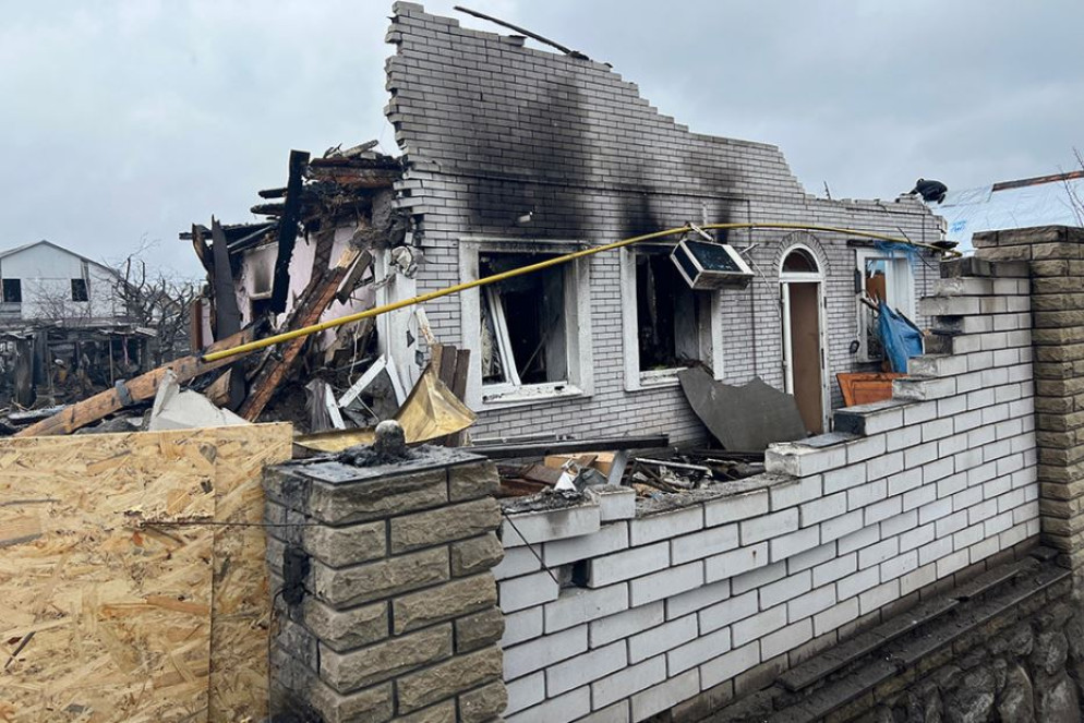 La villetta distrutta a Zaporizhzhia - Giacomo Gambassi