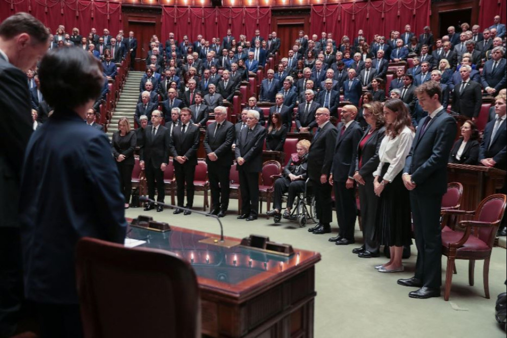 Il minuto di silenzio della Camera - ANSA