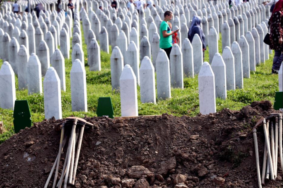 Il memoriale di Potocari a Sebrenica - Ansa