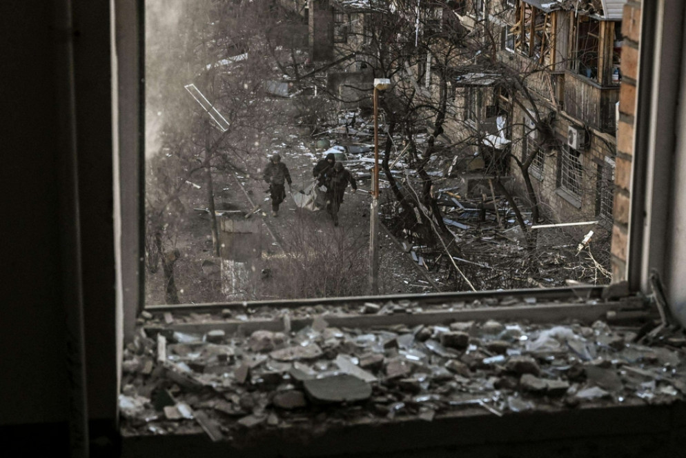 L'attacco russo a un quartiere residenziale di Kiev - Ansa