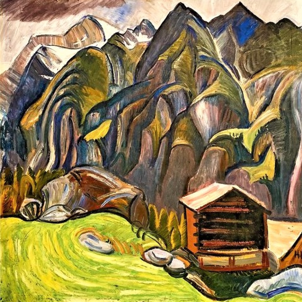 Herman Huber, “Paesaggio del Vallese” (1912) - .