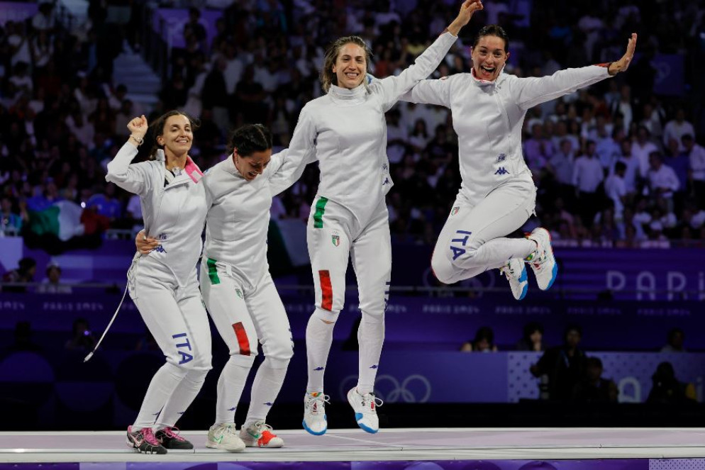 Giulia Rizzi, Alberta Santuccio, Mara Navarria e Rossella Fiamingo - Epa/Ronald Wittek