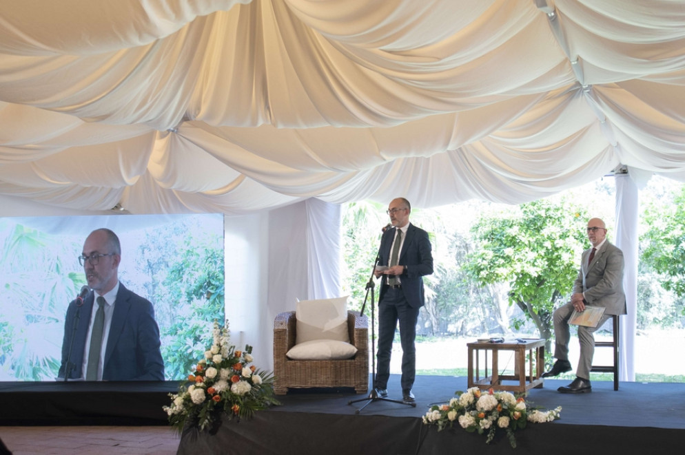 Il sindaco di Cagliari Paolo Truzzu porta il suo saluto al Convegno - Foto Carla Picciau