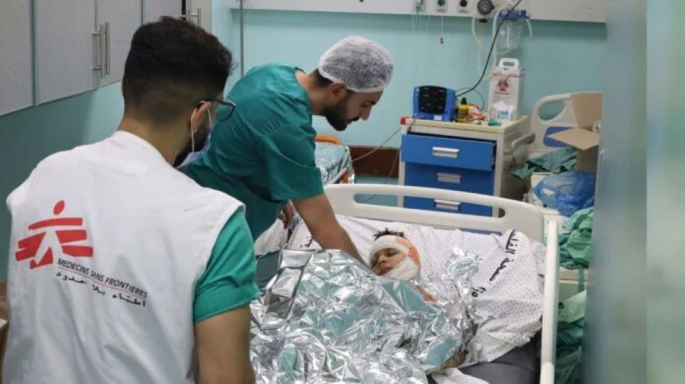 Personale di Msf in un ospedale di Gaza - Msf
