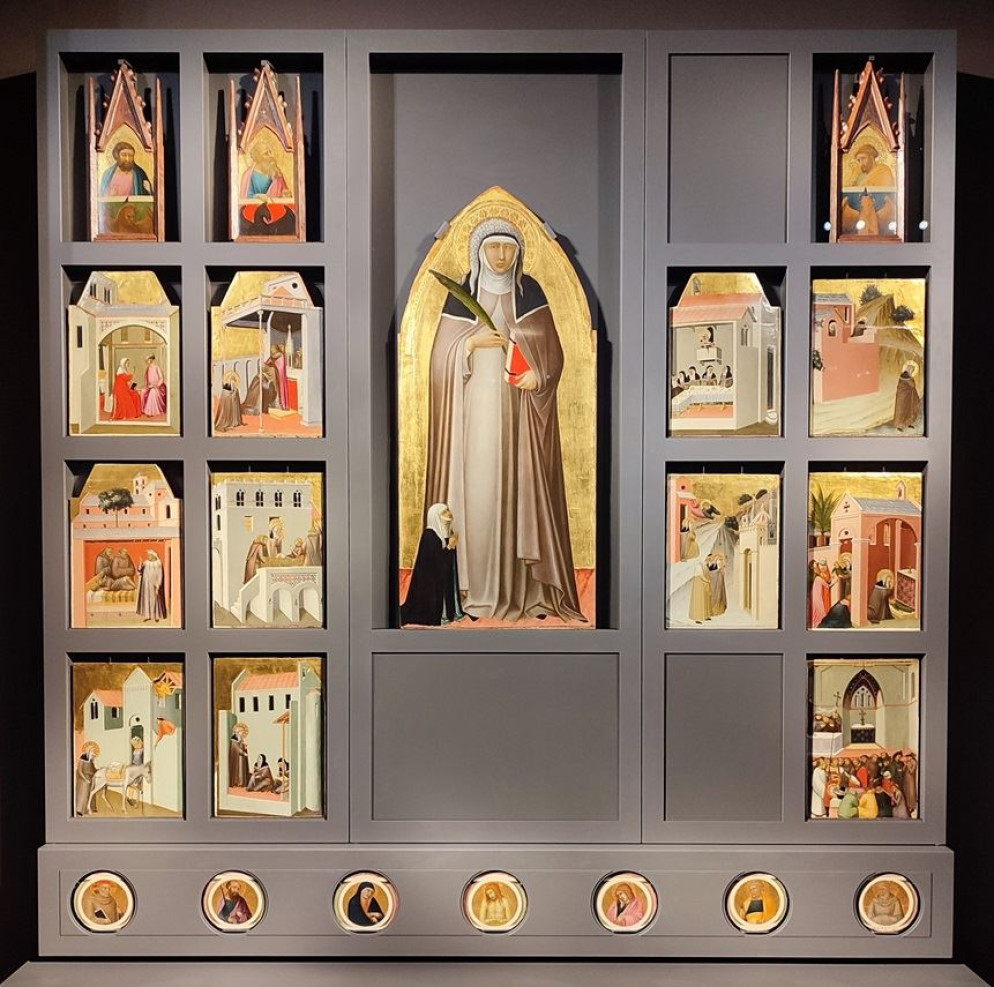 Pietro Lorenzetti, polittico della Beata Umiltà, 1335-1340 circa - Gallerie degli Uffizi
