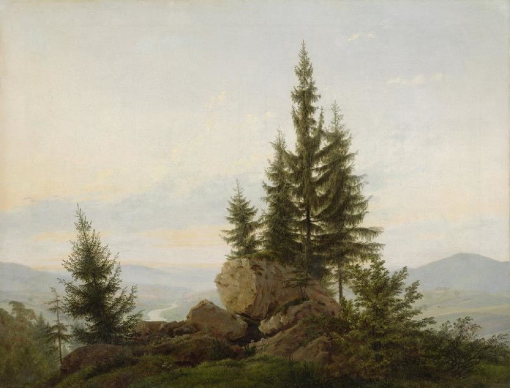 Caspar David Friedrich, “Veduta della valle dell’Elba”, 1807 - Albertinum/Staatliche Kunstsammlungen Dresden/Elke Estel-Hans-Peter Klut