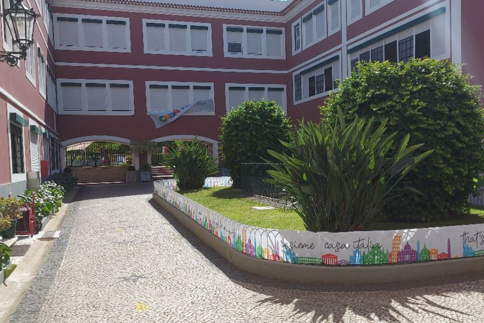 Il cortile di Casa Italia