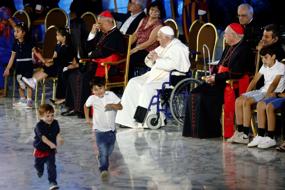 Papa Francesco all'Incontro mondiale delle famiglie - Reuters