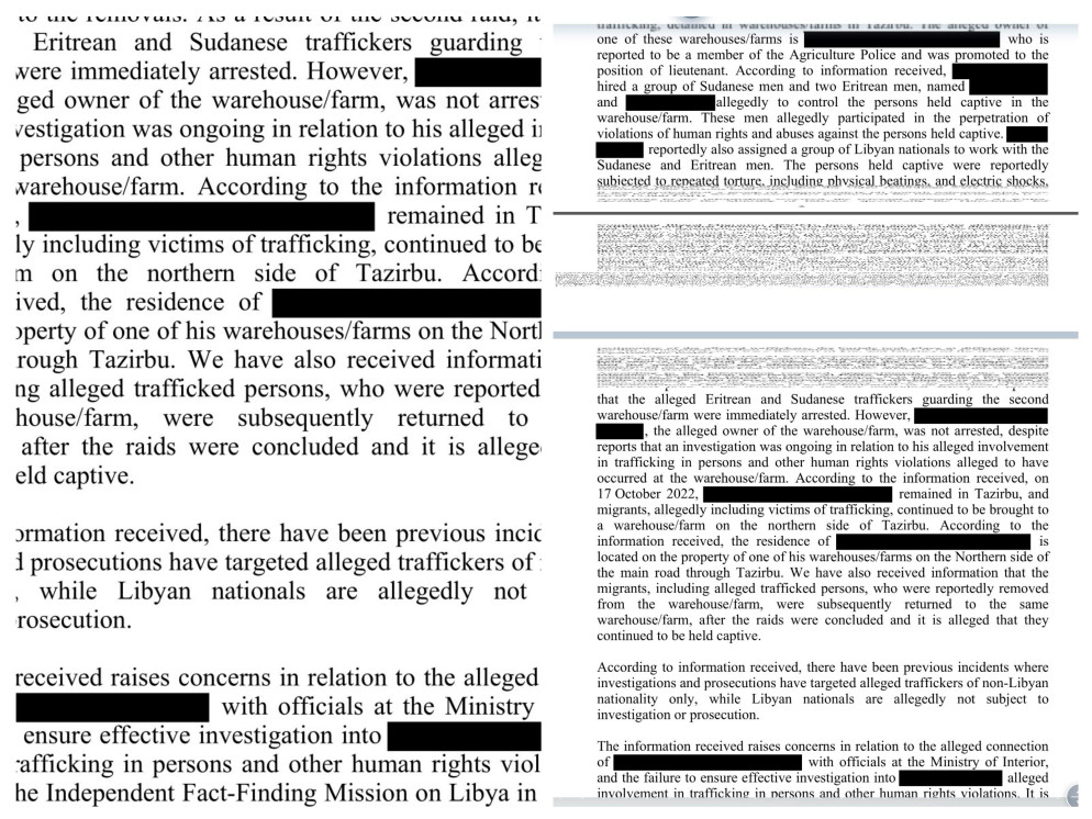 Il documento Onu con gli omissis