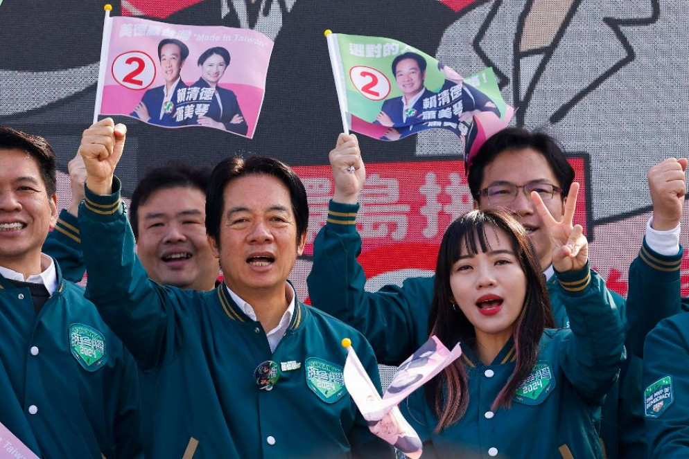 Il vicepresidente taiwanese Lai Ching-te in campagna elettorale - REUTERS
