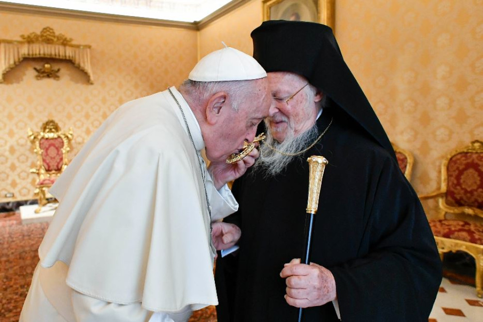 Il Papa e Bartolomeo I sono legati da una grande amicizia - © Vatican Media/Ag.Siciliani