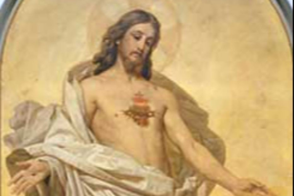 Antonio Ciseri, Visione del Cuore di Gesù di Margherita Maria Alacoque, 1888, Firenze, Chiesa del Sacro Cuore - Wikipedia