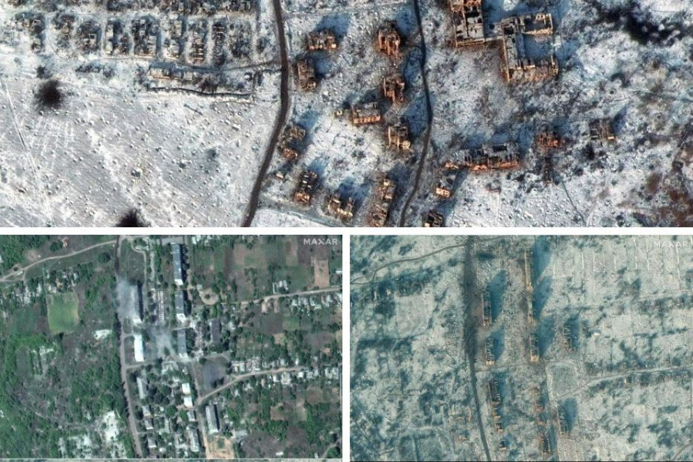 Le immagini satellitari rivelano che la città di Soledar è stata rasa al suolo - .
