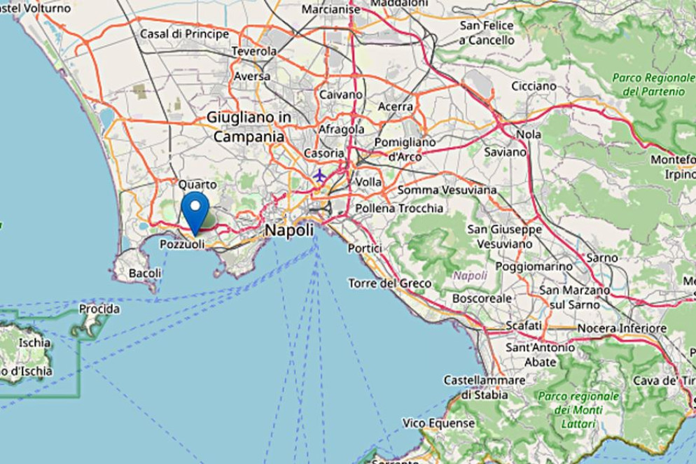L'area interessata dalle ultime scosse - Ansa