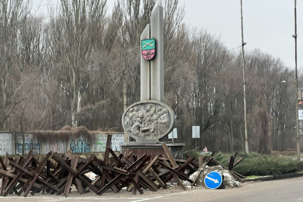 Uno degli ingressi alla città di Zaporizhzhia - Gambassi