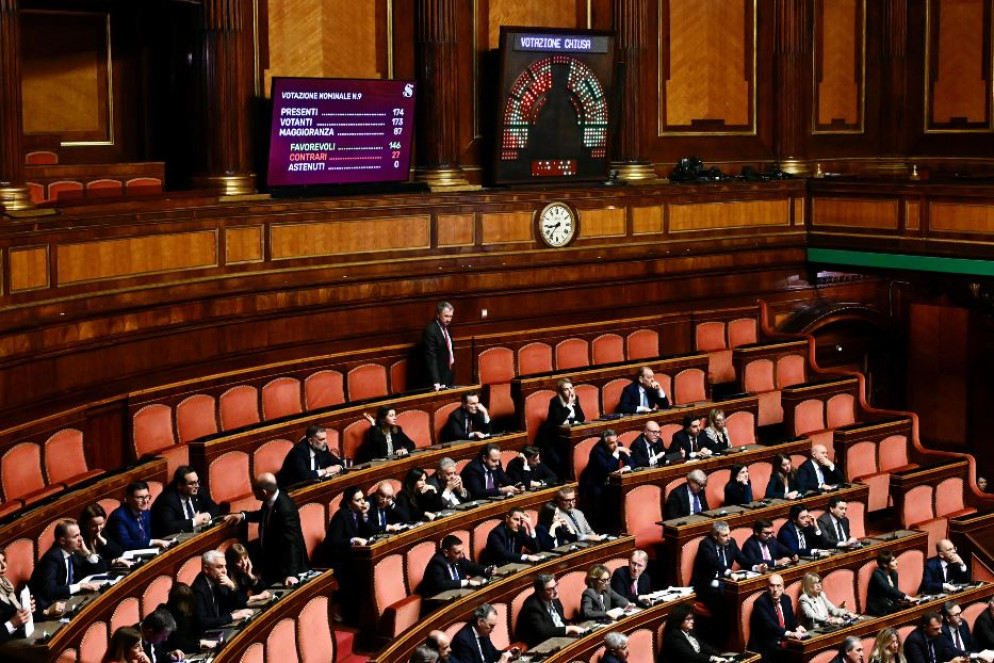 L'aula del Senato - Ansa