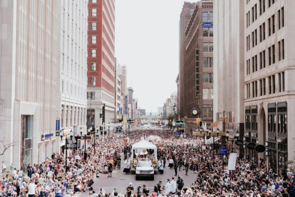 Processione eucaristica a Indianapolis - National Eucharistic Revival