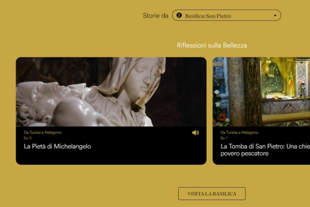 Una immagine dalla home page del sito “From Tourist to Pilgrim” - .