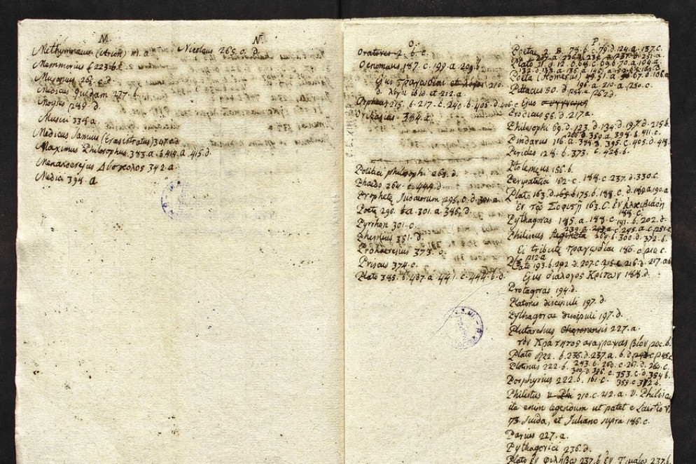 Il manoscritto inedito di Giacomo Leopardi conservato nel fondo della Biblioteca Nazionale di Napoli - Ansa