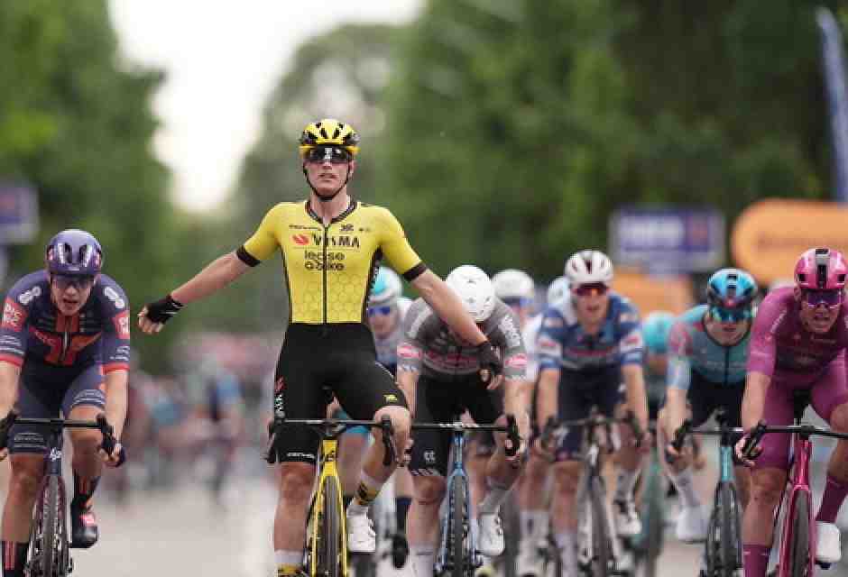 La vittoria di Olav Kooij a Viadana (foto LaPresse)